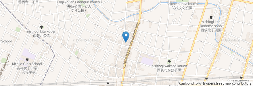 Mapa de ubicacion de 西荻窪透析内科クリニック en 일본, 도쿄도, 杉並区.