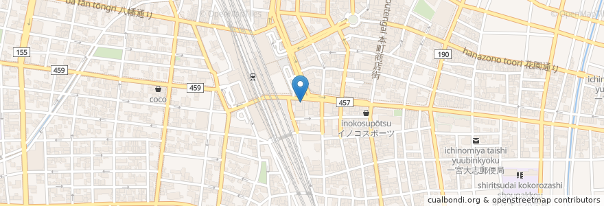 Mapa de ubicacion de のぞみ薬局 en Giappone, Prefettura Di Aichi, 一宮市.