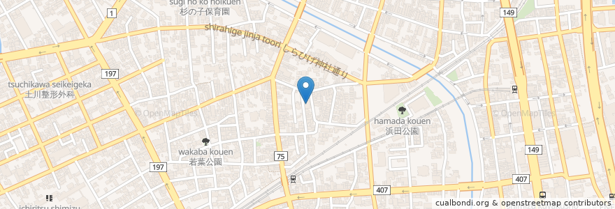 Mapa de ubicacion de 高良眼科 en 日本, 静冈县, 静岡市, 清水区.