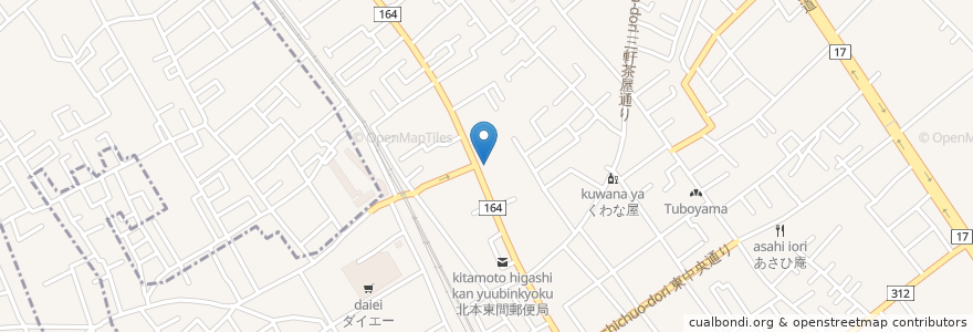 Mapa de ubicacion de ステーキのどん en Giappone, Prefettura Di Saitama, 北本市.
