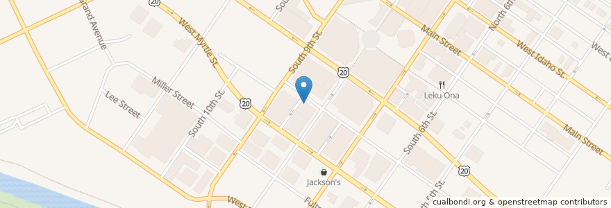 Mapa de ubicacion de Solid Restaurant en 미국, 아이다호, Ada County, Boise.