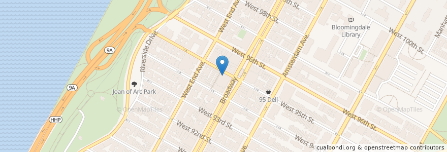 Mapa de ubicacion de Bar Thalia en Estados Unidos De América, Nueva York, Nueva York, New York County, Manhattan, Manhattan Community Board 7.