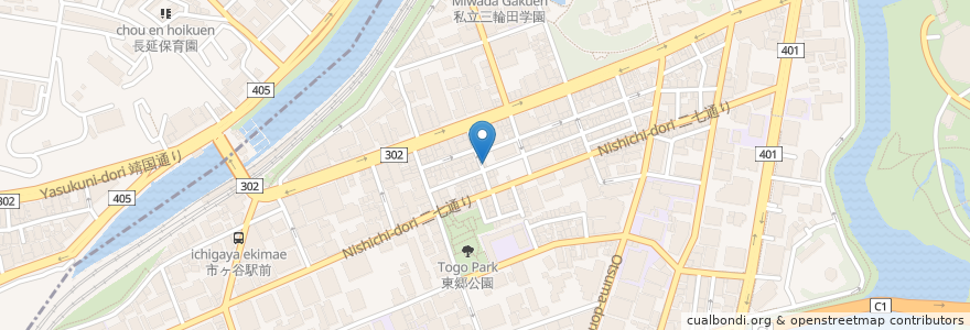 Mapa de ubicacion de ボスボラス ハサン en 日本, 東京都, 千代田区.