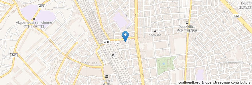 Mapa de ubicacion de 三菱UFJ銀行 en اليابان, 東京都, 北区.