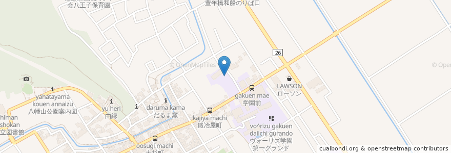 Mapa de ubicacion de 文化体育交流センター en Jepun, 滋賀県, 近江八幡市.