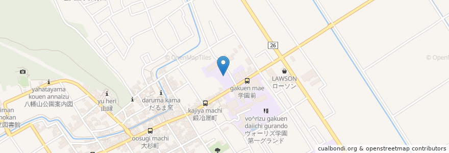 Mapa de ubicacion de 私立星のひかり保育園 en ژاپن, 滋賀県, 近江八幡市.