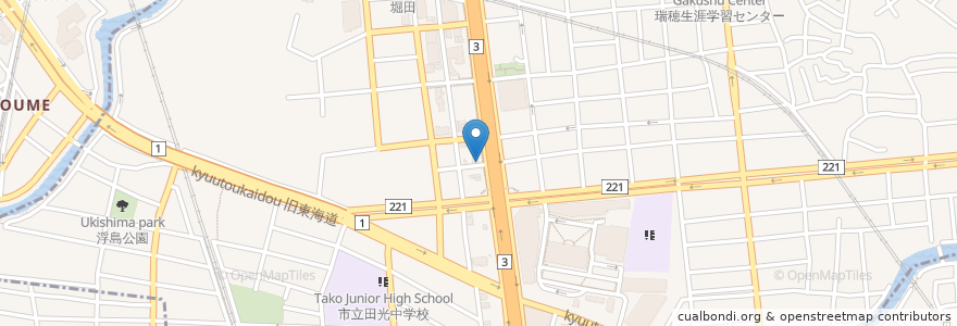 Mapa de ubicacion de スパイスカレーハウス en Япония, Айти, 名古屋市, 瑞穂区.