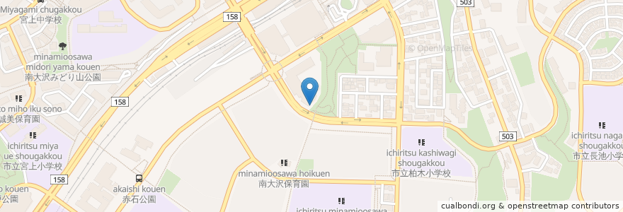 Mapa de ubicacion de 駐輪場 en Japón, Tokio, Hachioji.