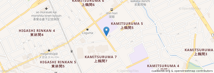 Mapa de ubicacion de さくらんぼ en Japan, 神奈川県, 相模原市, 南区.