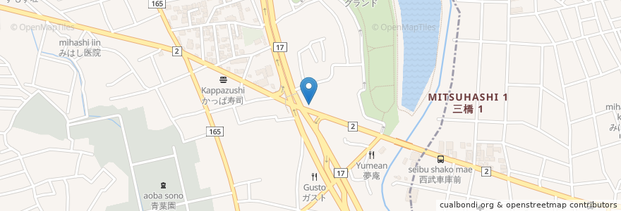 Mapa de ubicacion de 五右衛門 en اليابان, 埼玉県, さいたま市.