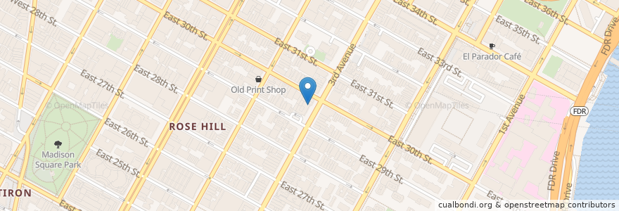 Mapa de ubicacion de Home Base en Соединённые Штаты Америки, Нью-Йорк, Нью-Йорк, Округ Нью-Йорк, Манхэттен, Manhattan Community Board 6.