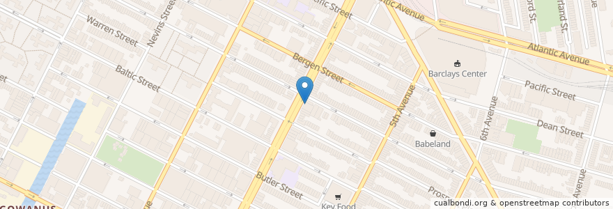 Mapa de ubicacion de Brooklyn Guitar School en Verenigde Staten, New York, New York, Brooklyn.