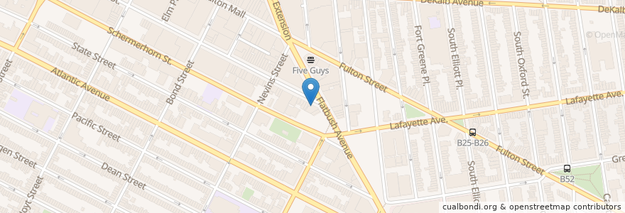 Mapa de ubicacion de Livingston Diner en Vereinigte Staaten Von Amerika, New York, New York, Brooklyn.