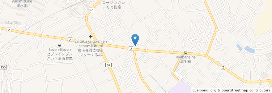 Mapa de ubicacion de 飯能信用金庫 en اليابان, 埼玉県, さいたま市, 西区.