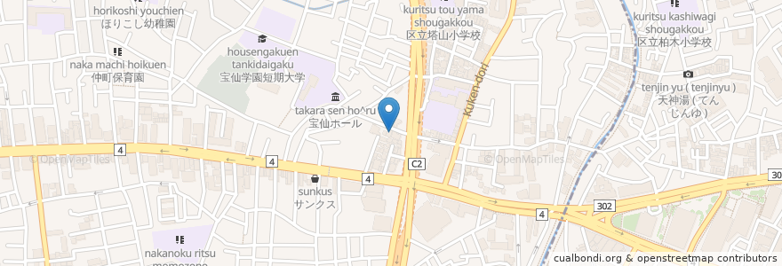 Mapa de ubicacion de 田中レディスクリニック en Japon, Tokyo, 中野区.