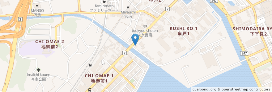 Mapa de ubicacion de マクドナルド en اليابان, 広島県, 廿日市市.