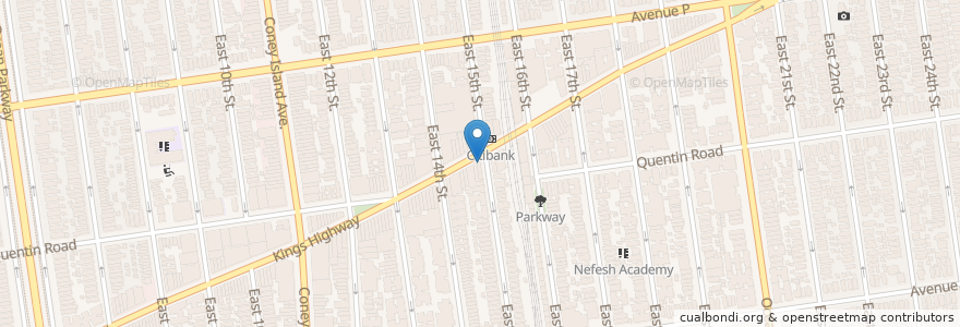 Mapa de ubicacion de Kings Convenience Corporation en United States, New York, New York, Brooklyn.
