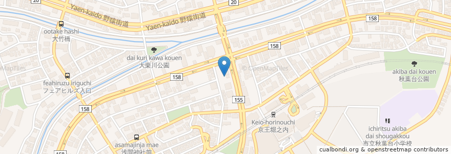 Mapa de ubicacion de 駐輪場 en Jepun, 東京都, 八王子市.