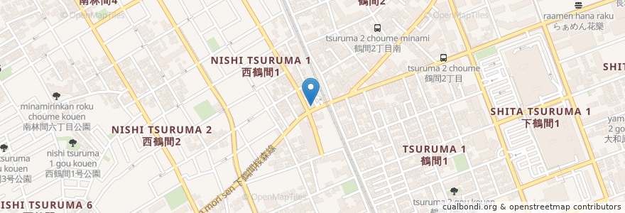 Mapa de ubicacion de つるま歯科医院 en Japonya, 神奈川県, 大和市.