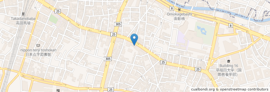 Mapa de ubicacion de 東北餃子房 en اليابان, 東京都, 新宿区.