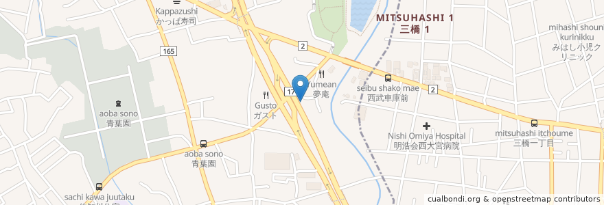 Mapa de ubicacion de マクドナルド en اليابان, 埼玉県, さいたま市.