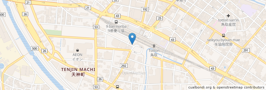 Mapa de ubicacion de モスバーガー en Japón, Prefectura De Tottori, 鳥取市.