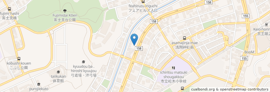 Mapa de ubicacion de 吉豚屋 en 日本, 东京都/東京都, 八王子市.