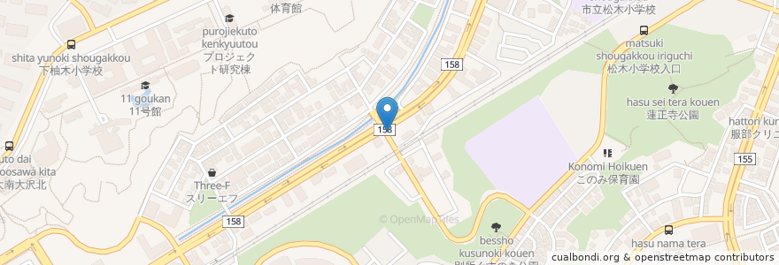Mapa de ubicacion de 駐輪場 en Japan, 東京都, 八王子市.