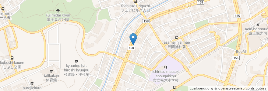 Mapa de ubicacion de 駐輪場 en ژاپن, 東京都, 八王子市.