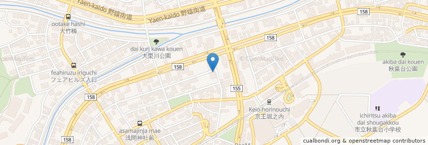 Mapa de ubicacion de 駐輪場 en Japan, Tokio, 八王子市.