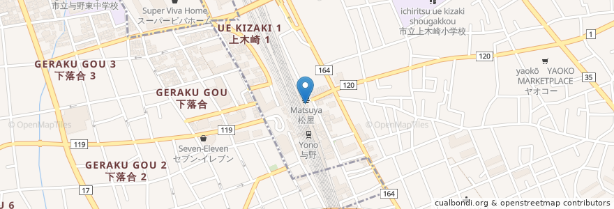 Mapa de ubicacion de ドトールコーヒー en 日本, 埼玉県, さいたま市, 浦和区.