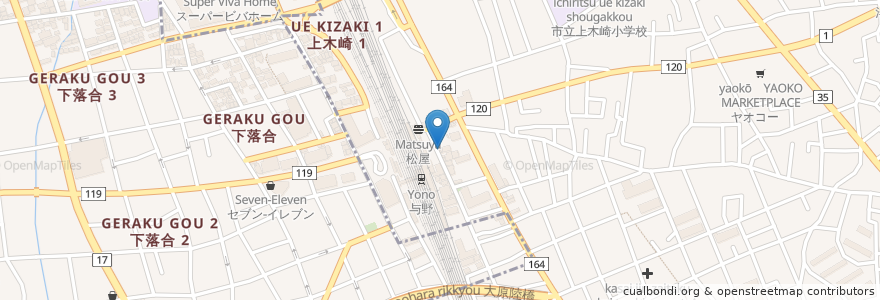 Mapa de ubicacion de まるちゃん en ژاپن, 埼玉県, さいたま市, 浦和区.