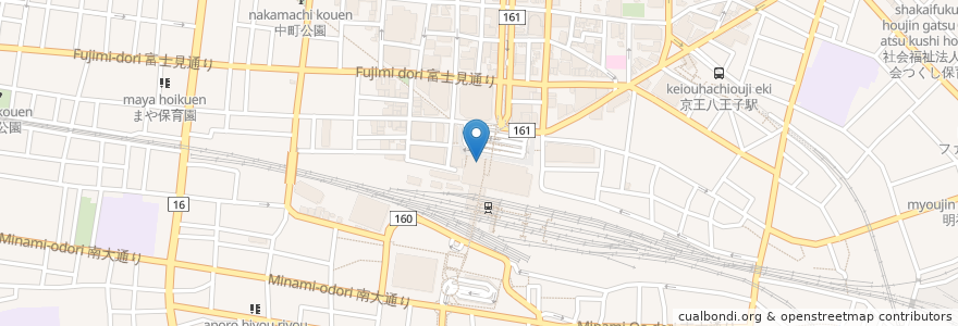 Mapa de ubicacion de CELEO ベビー休憩室 en Japão, Tóquio, 八王子市.