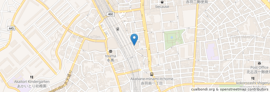 Mapa de ubicacion de ten en ژاپن, 東京都, 北区.