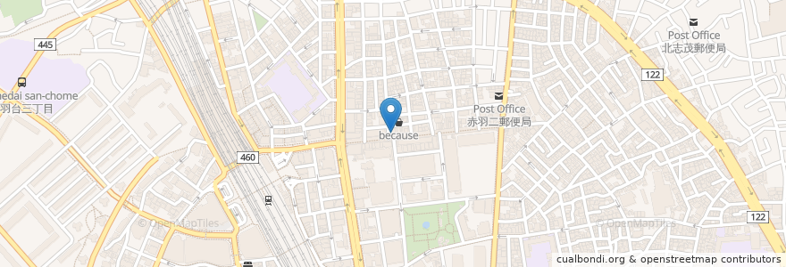 Mapa de ubicacion de マツモトキヨシ 赤羽すずらんストリート店 en Jepun, 東京都, 北区.