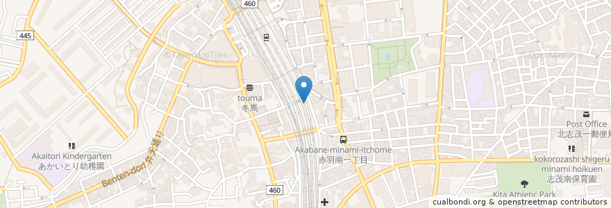 Mapa de ubicacion de すし屋銀蔵 en Japón, Tokio, Kita.