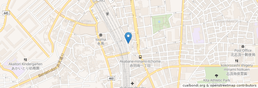 Mapa de ubicacion de すみれ薬局 en 日本, 東京都, 北区.