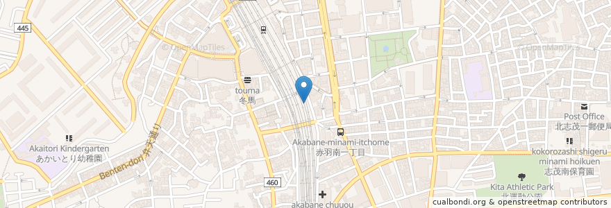 Mapa de ubicacion de すき家 en Japón, Tokio, Kita.