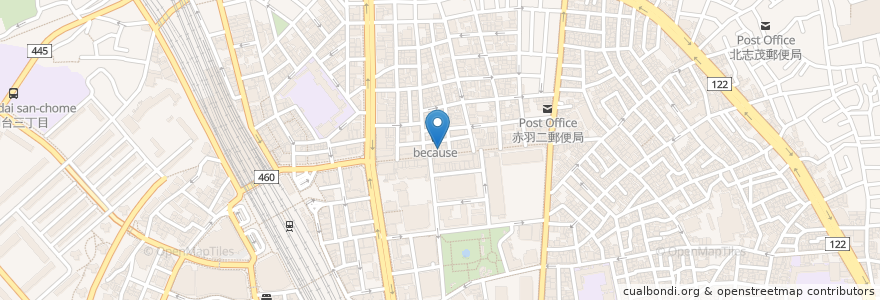 Mapa de ubicacion de うちこし整形外科内科 en 日本, 东京都/東京都, 北区.