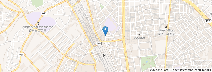 Mapa de ubicacion de 鉄板酒場 鐡一 en Jepun, 東京都, 北区.