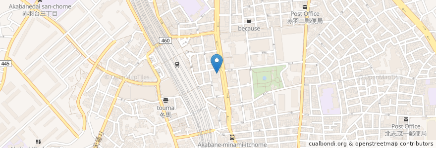 Mapa de ubicacion de パール薬局 en Japon, Tokyo, 北区.