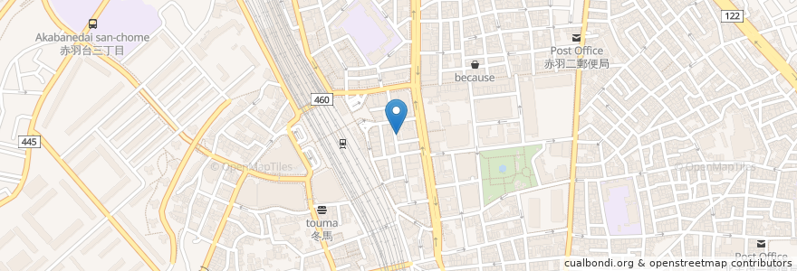 Mapa de ubicacion de 大勝軒 en 日本, 東京都, 北区.