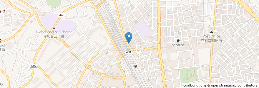 Mapa de ubicacion de インド料理 バーワルチ en 日本, 東京都, 北区.
