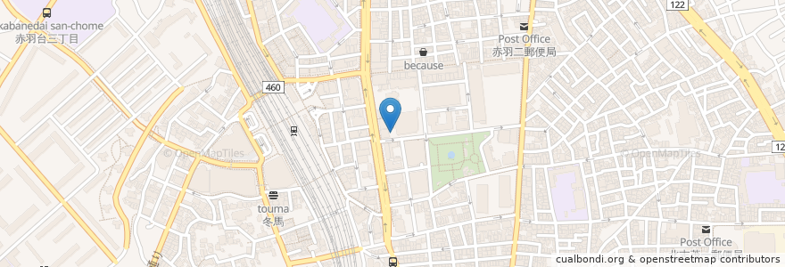 Mapa de ubicacion de GSパーク en Japon, Tokyo, 北区.