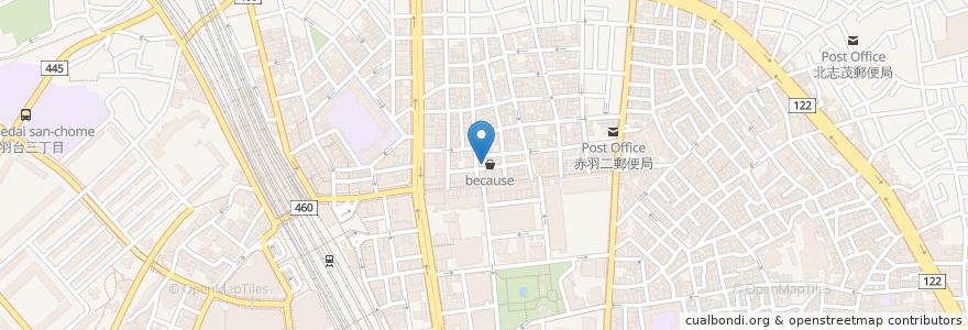 Mapa de ubicacion de 酔仙新館 en Japão, Tóquio, 北区.