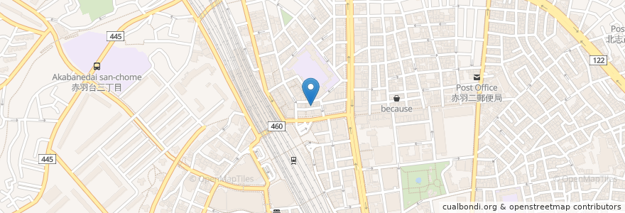 Mapa de ubicacion de かぶら屋 en Japan, 東京都, 北区.