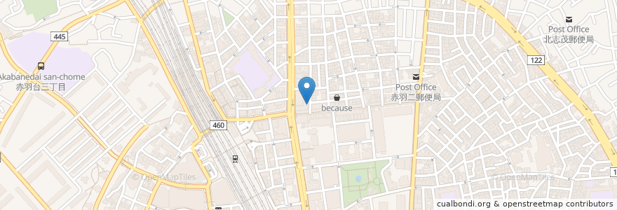 Mapa de ubicacion de アジア屋台料理アジアンパーム en Japonya, 東京都, 北区.