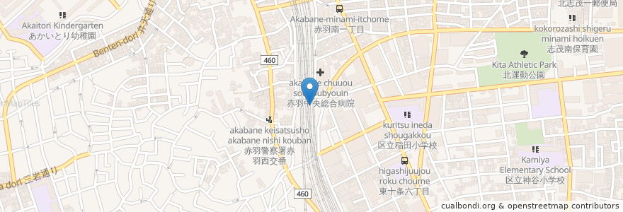 Mapa de ubicacion de ニッポンレンタカー en 日本, 東京都, 北区.
