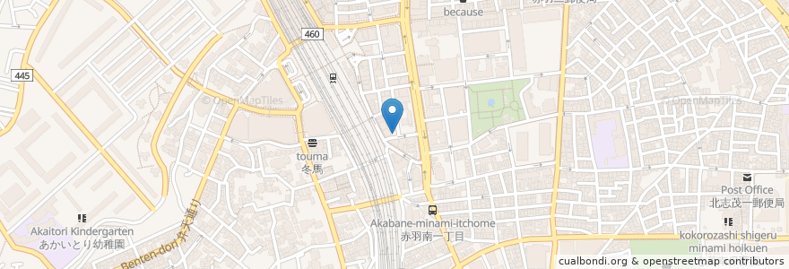 Mapa de ubicacion de シティパーク en اليابان, 東京都, 北区.