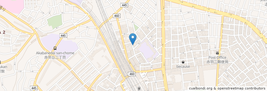 Mapa de ubicacion de 竹内薬局 en Japão, Tóquio, 北区.